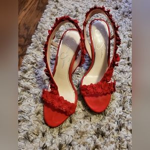 Jessica Simpson Jessin Floral Slingback Dress Sandal, Size 6